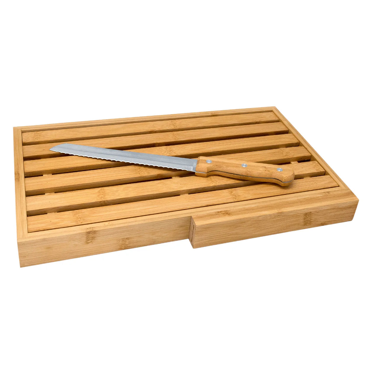 Tagliere per pane con coltello