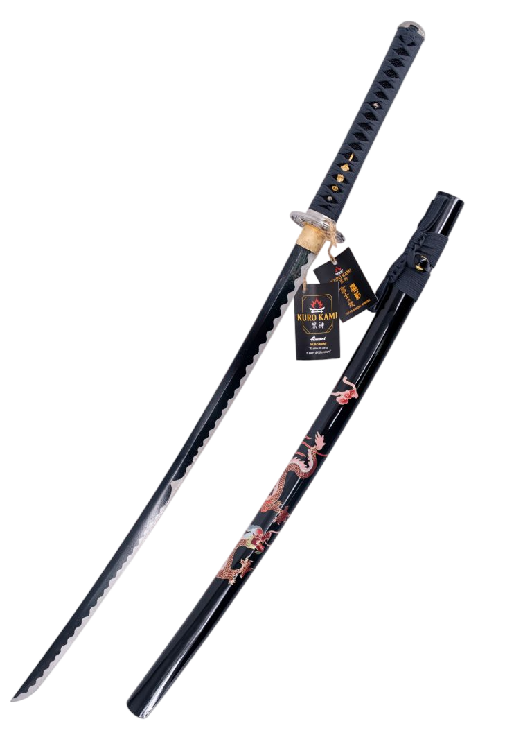 Katana KURO KAMI in damasco 105cm