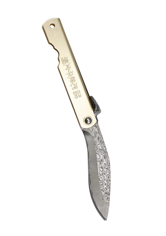 Coltello Higonokami in Damasco 7cm