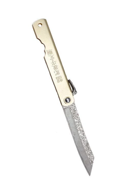 Coltello Higonokami in Damasco 7cm